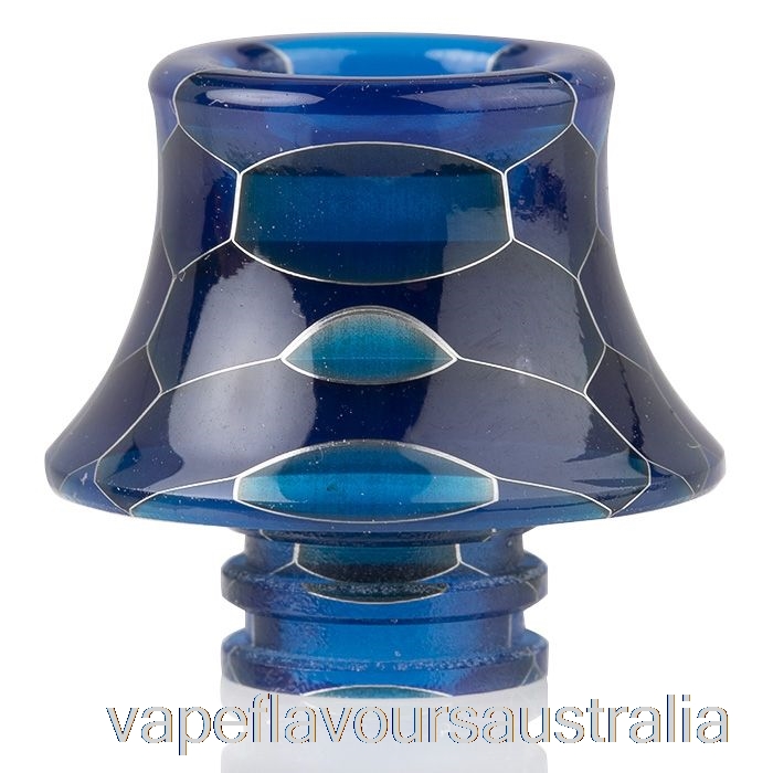 Vape Australia 510 Cone Snake Skin Resin Drip Tip Dark Blue
